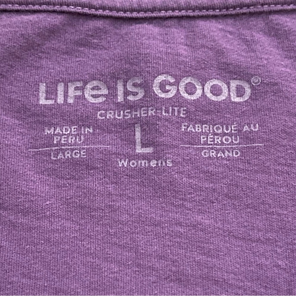 Life Is Good Crusher V-neck Long Sleeved Tee Women’s Size Large - Picture 12 of 13